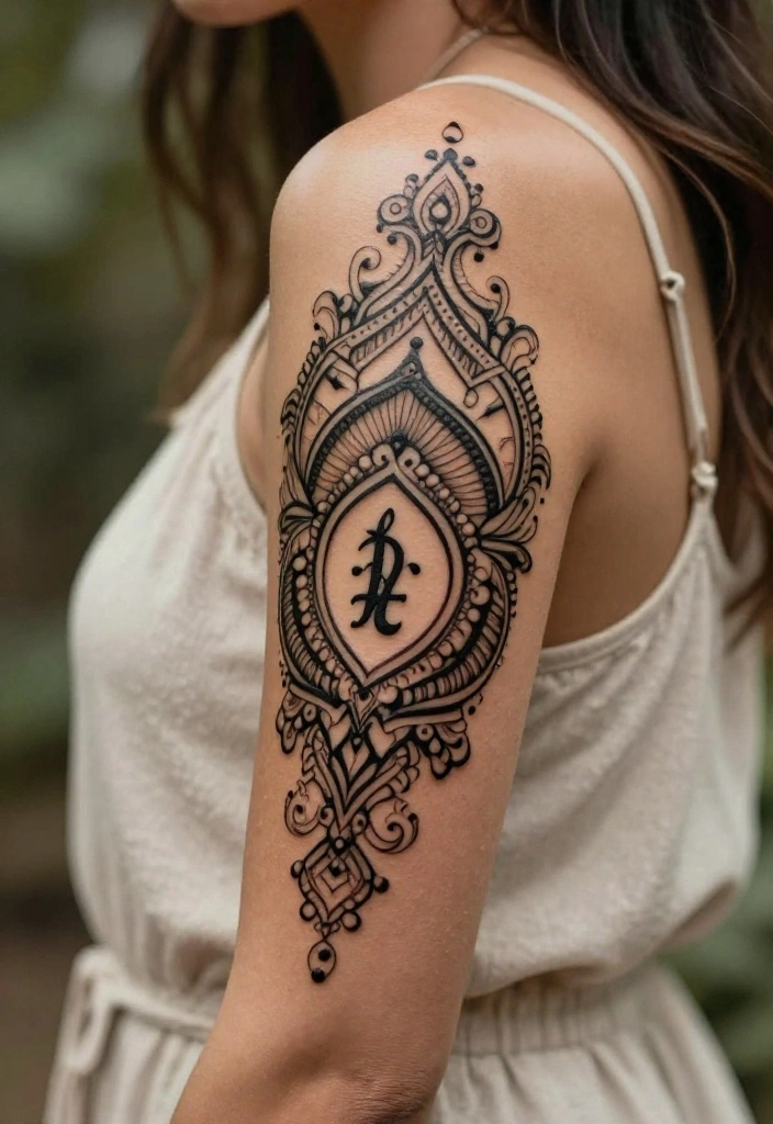 14 Henna Ankle Tattoo Ideas With Delicate Patterns - 14. Personal Symbolism 1