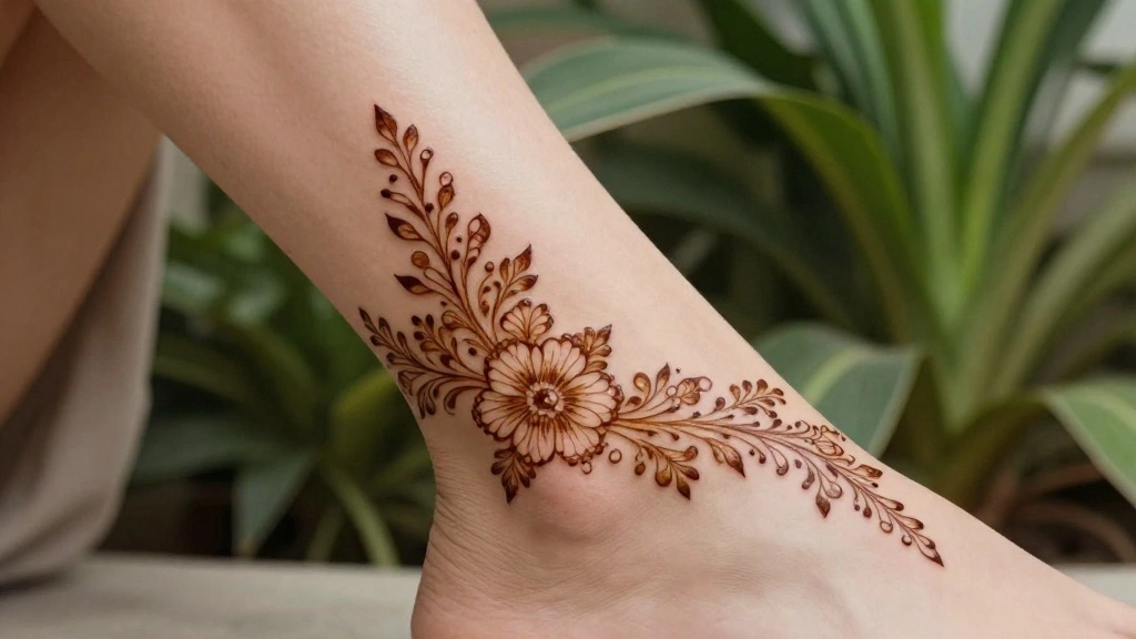 14 Henna Ankle Tattoo Ideas With Delicate Patterns