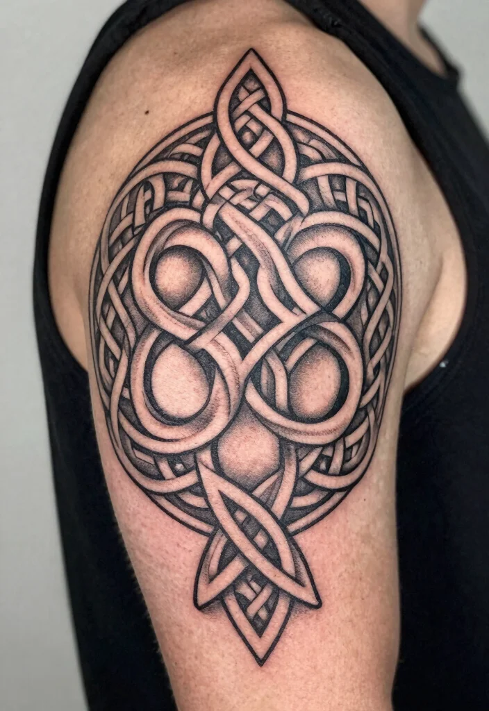 15 888 Angel Number Tattoo Ideas With Spiritual Meaning - 5. Celtic Knot 888 1