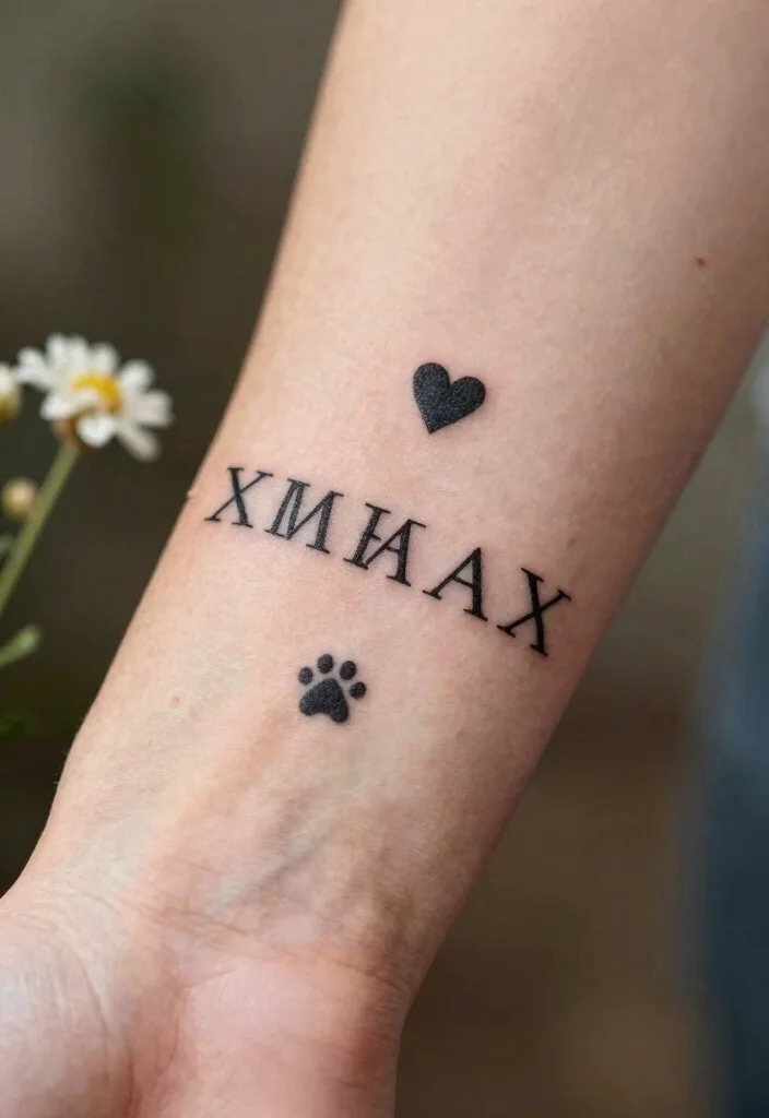 15 Dog Tattoo Memorial Ideas With Heartfelt Meaning - 7. Memorial Dates Tattoos 1