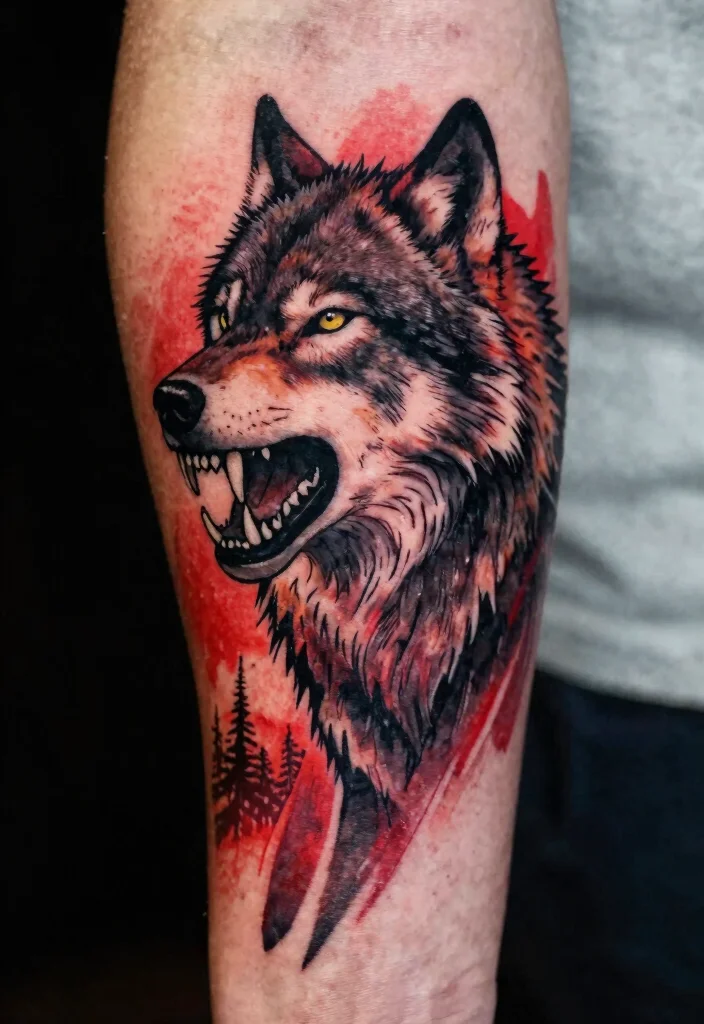15 Dog Teeth Tattoo Ideas With Wild Symbolism - 1. Fierce Protection 1