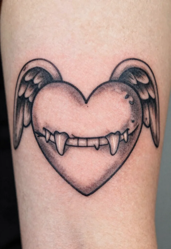 15 Dog Teeth Tattoo Ideas With Wild Symbolism - 15. Commemorative Tattoos 1