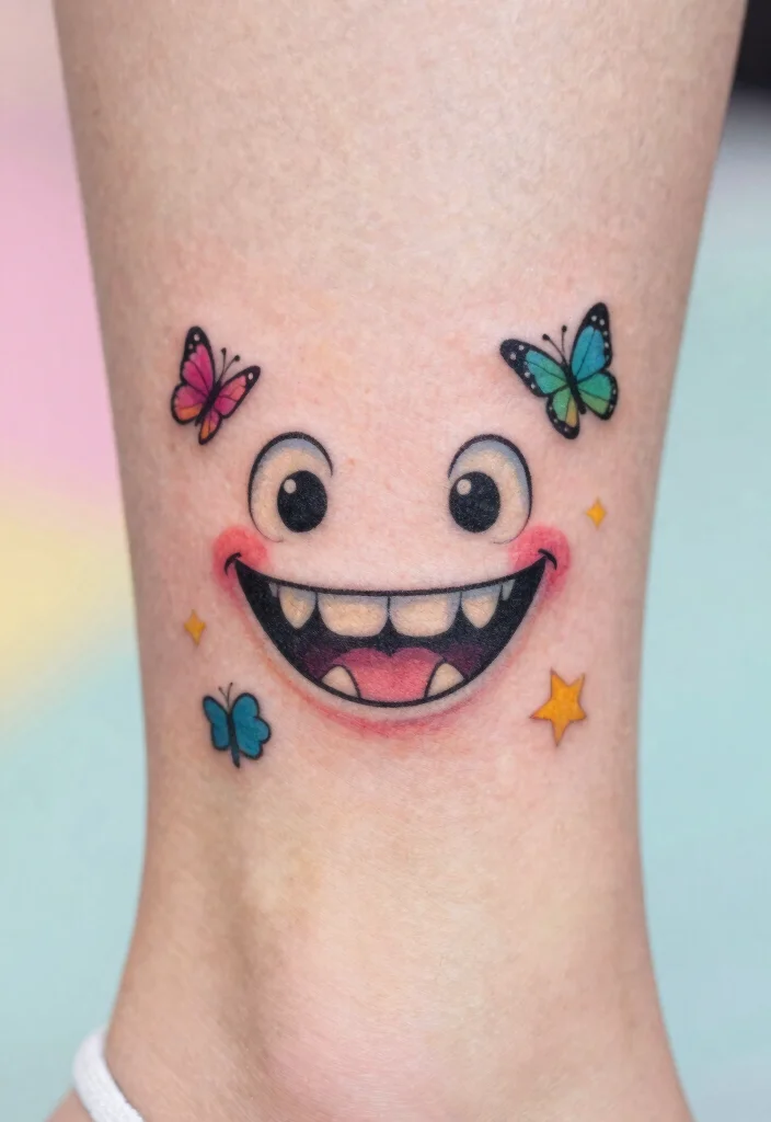 15 Dog Teeth Tattoo Ideas With Wild Symbolism - 2. Whimsical Canine Art 1