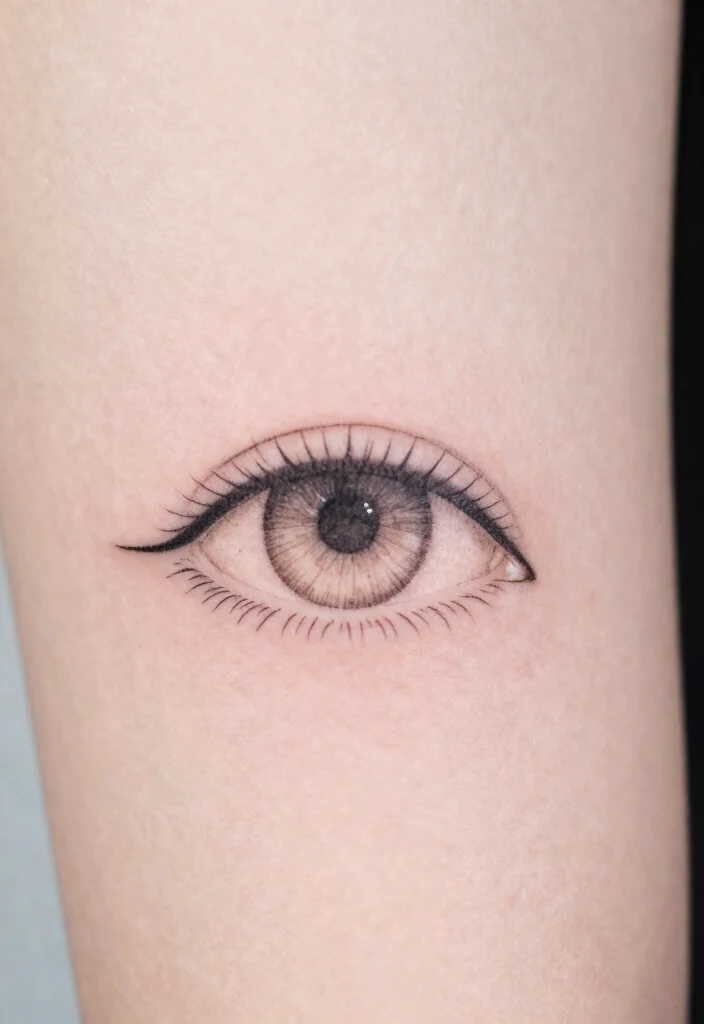 15 Eye Tattoo Stencil 2026 Trending Ideas With Sharp Detail - 3. Minimalist Magic 1