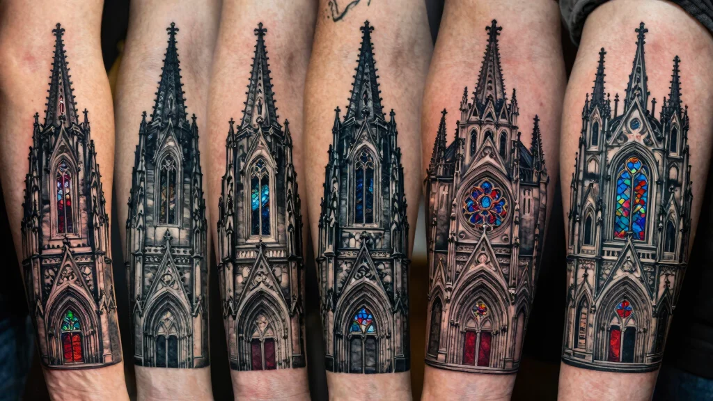 15 Gothic Cathedral Tattoo Ideas With Dramatic Detail