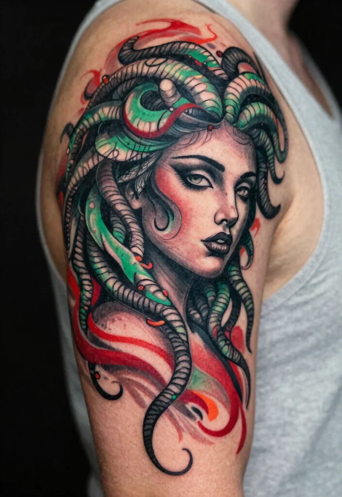 15 Medusa Tattoo 2026 Trending Ideas With Fierce Feminine Energy - 10. Abstract Medusa 1
