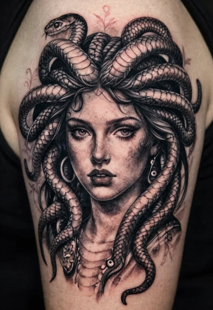 15 Medusa Tattoo 2026 Trending Ideas With Fierce Feminine Energy - 4. Medusa Portrait 1