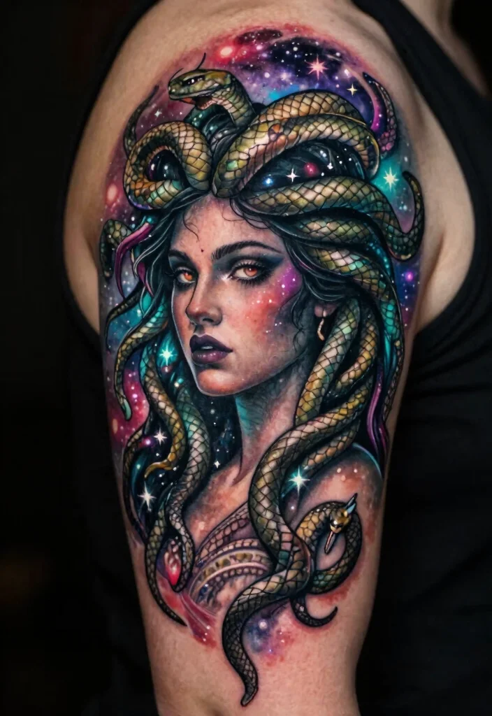 15 Medusa Tattoo 2026 Trending Ideas With Fierce Feminine Energy - 5. Cosmic Medusa 1