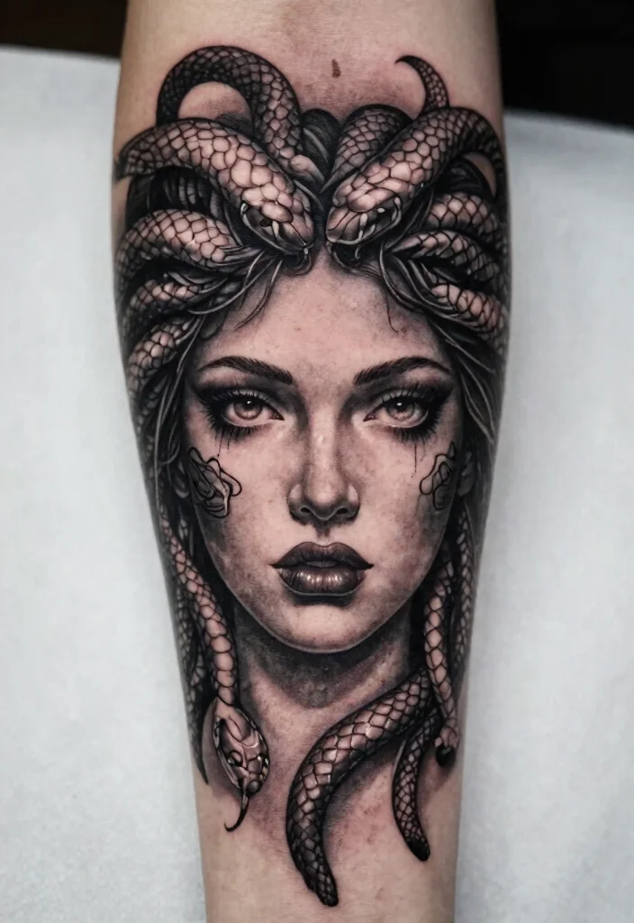 15 Medusa Tattoo 2026 Trending Ideas With Fierce Feminine Energy - 8. Medusa's Gaze 1