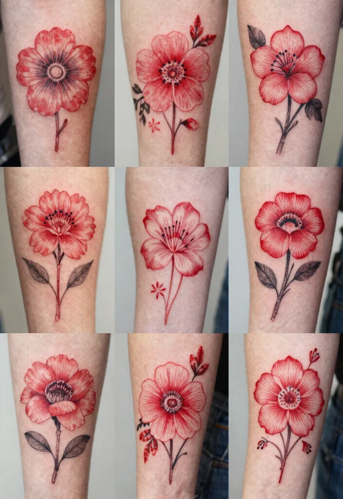 15 Red Ink Flower Tattoo Ideas That Pop Boldly - Conclusion 1