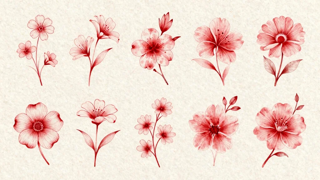 15 Red Ink Flower Tattoo Ideas That Pop Boldly