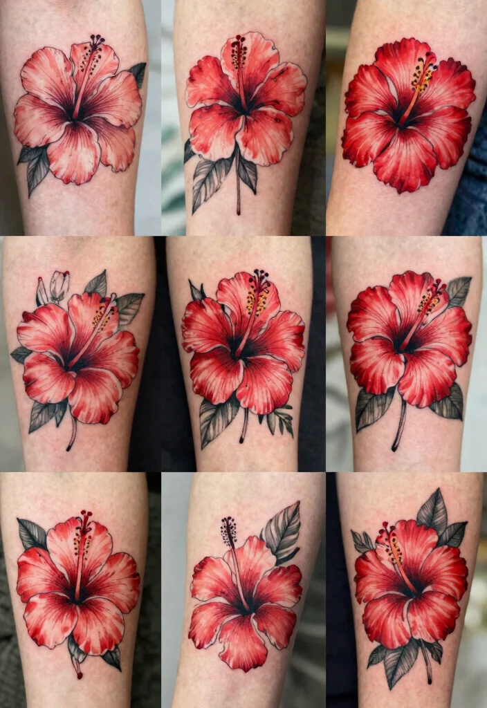 16 Red Hibiscus Tattoo Ideas With Tropical Energy - Conclusion 1