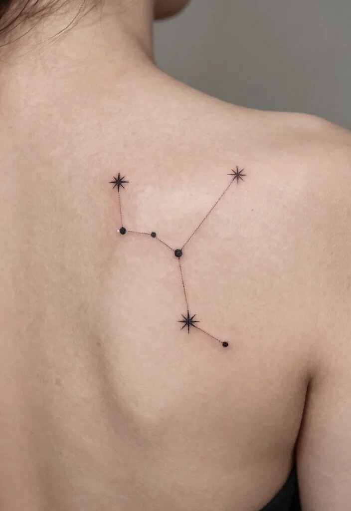 17 Gemini Star Tattoo Ideas With Zodiac Style - 2. Gemini Constellation 1