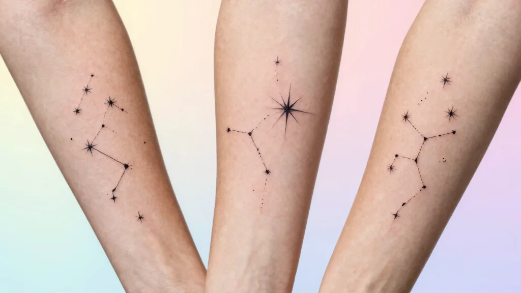17 Gemini Star Tattoo Ideas With Zodiac Style