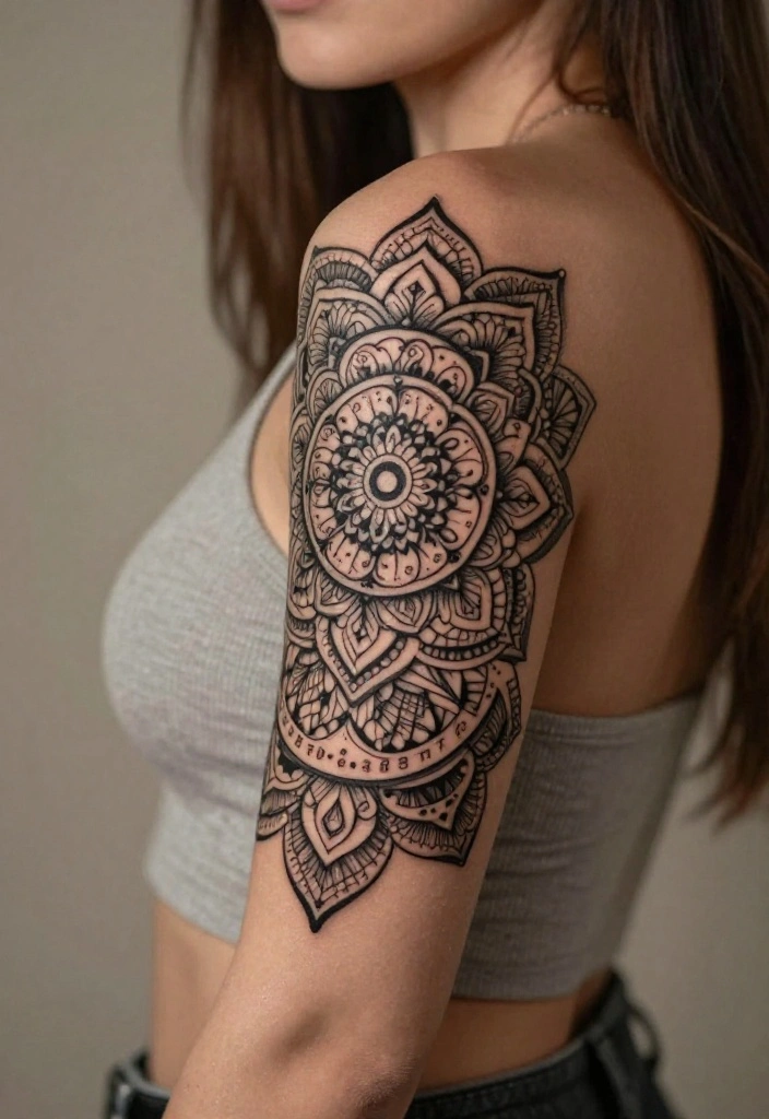 17 Mandala Sleeve Tattoo Women Ideas With Intricate Beauty - 12. Personal Story Mandalas 1