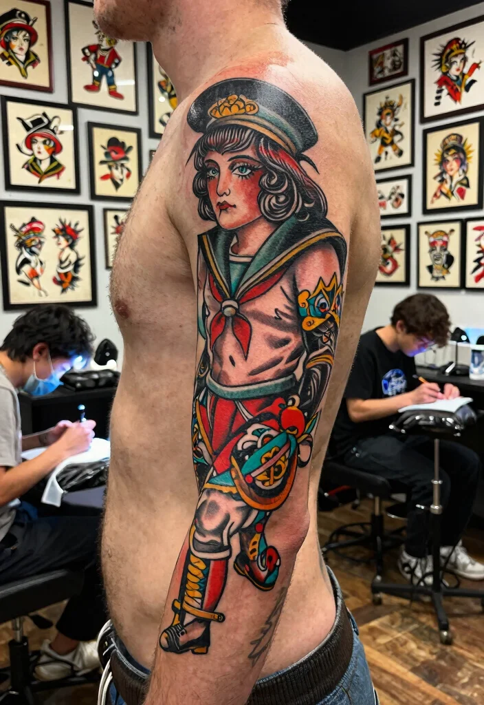 17 Sailor Jerry Tattoo Flash Ideas With Vintage Edge - 17. Sailor Jerry's Legacy in Modern Art 1