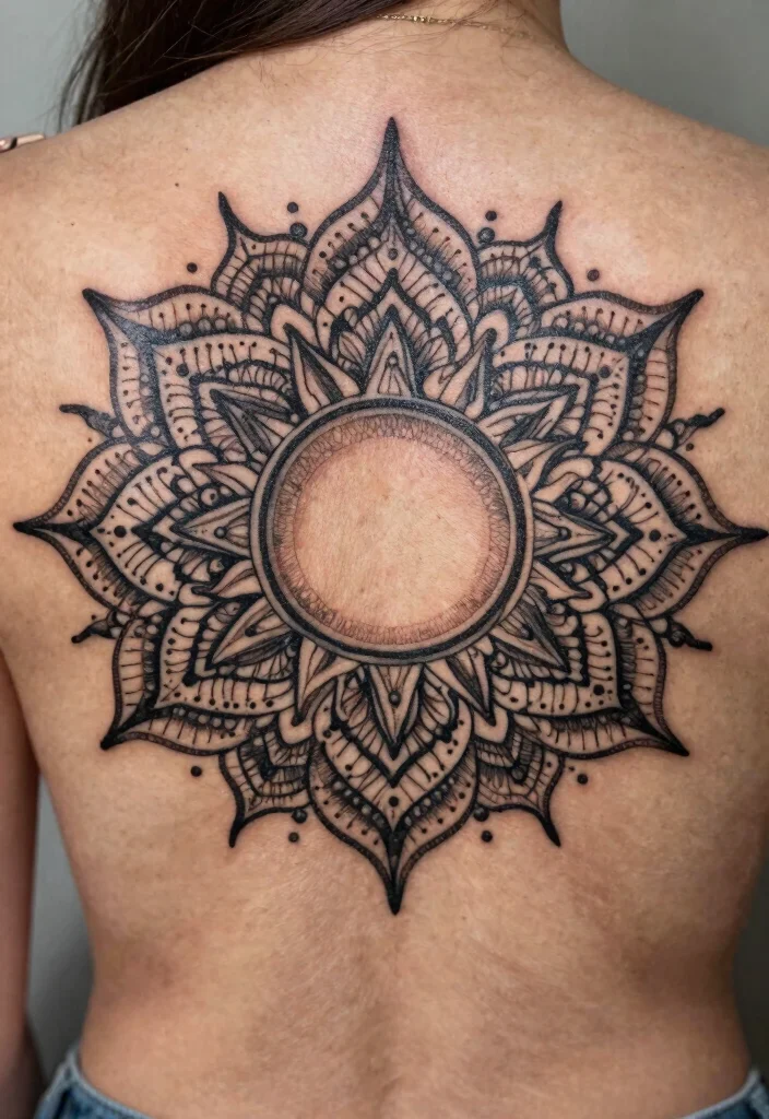 17 Sun Tattoo Designs 2026 Trending Ideas That Glow Beautifully - 13. Sun Mandala Tattoo 1