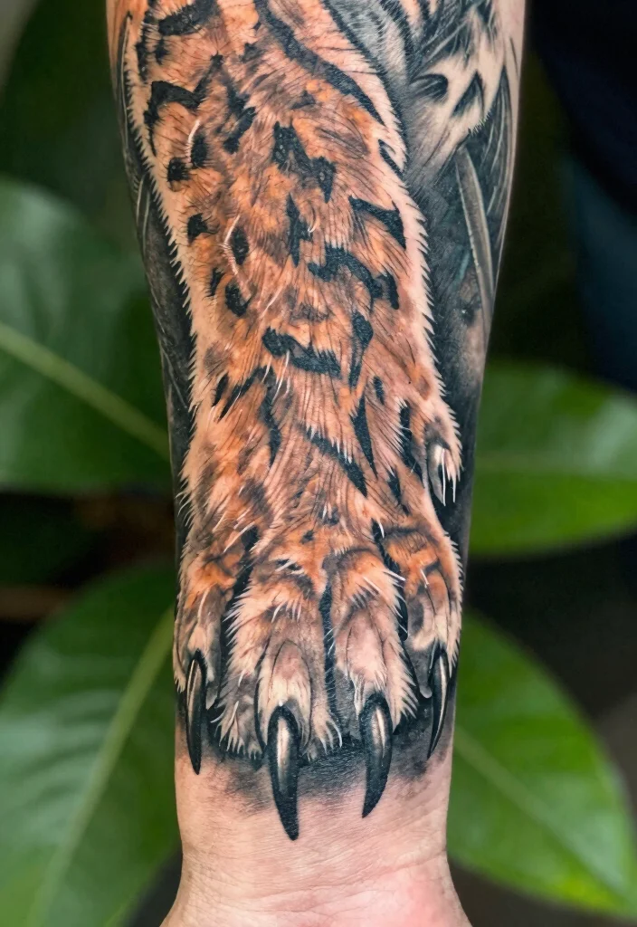 17 Tiger Scratch Tattoo Ideas With Wild Motion - 1. Fierce Claw Marks 1