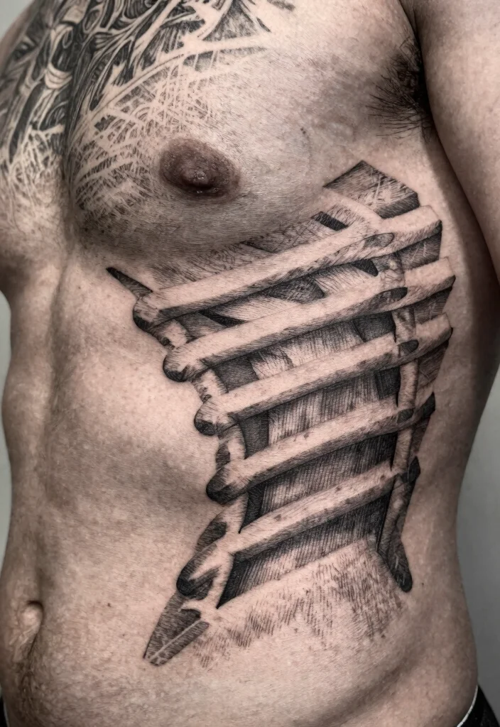 17 Tiger Scratch Tattoo Ideas With Wild Motion - 13. Layered Scratch Patterns 1