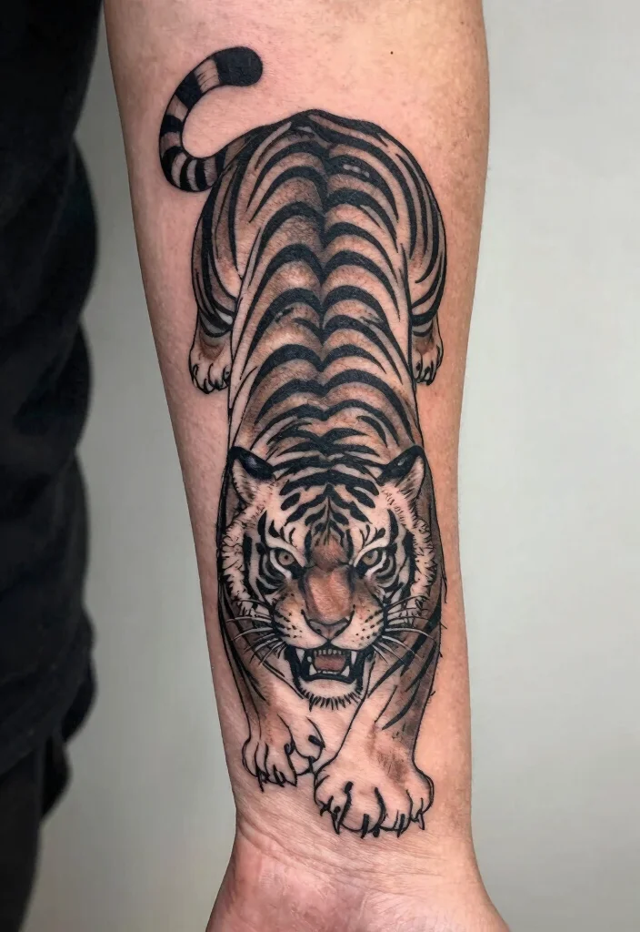 17 Tiger Scratch Tattoo Ideas With Wild Motion - 8. Tribal Tiger Scratch 1