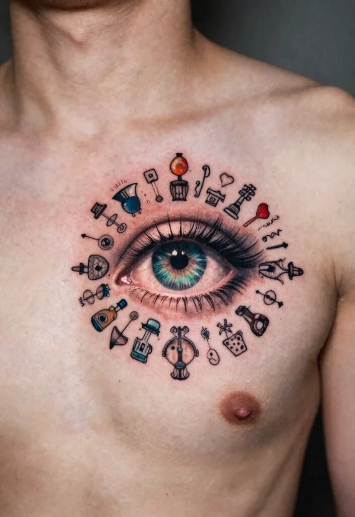 18 Abstract Eye Tattoo Ideas With Artistic Flair - 17. Personal Story Eye Tattoos 1