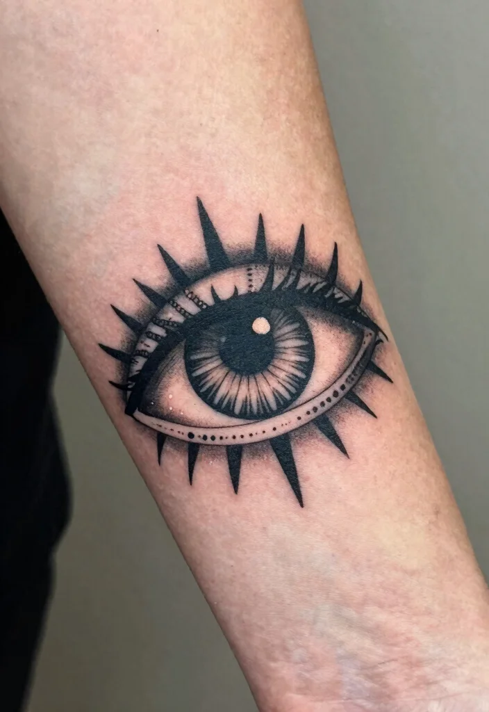 18 Abstract Eye Tattoo Ideas With Artistic Flair - 18. Symbolic Eye Tattoos 1