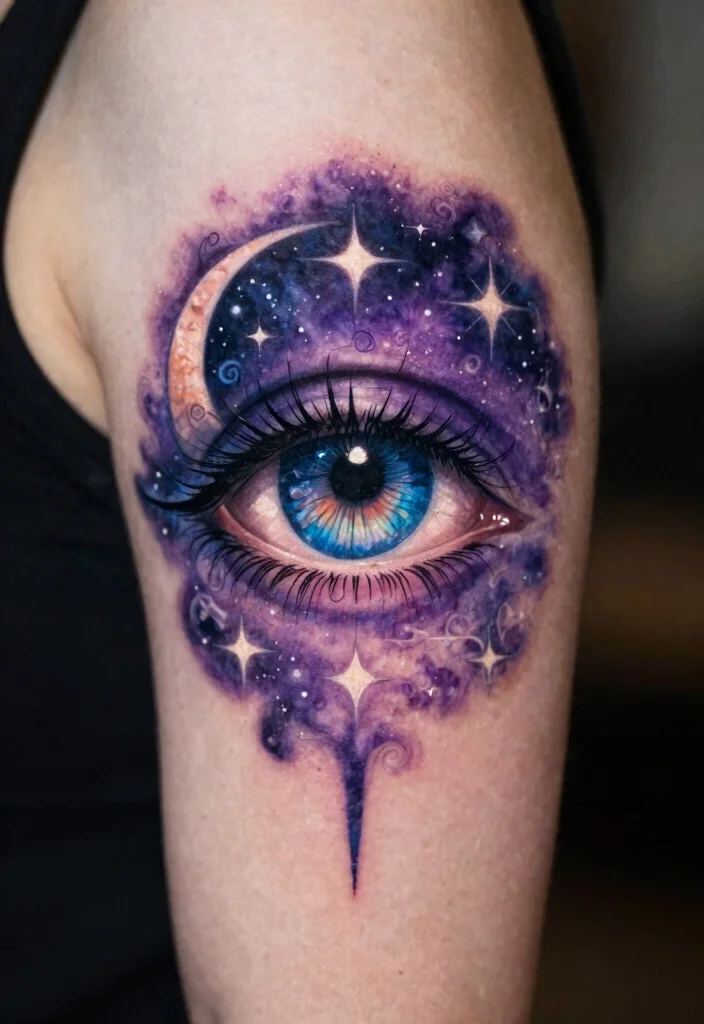 18 Abstract Eye Tattoo Ideas With Artistic Flair - 6. Mystical Eye Tattoos 1