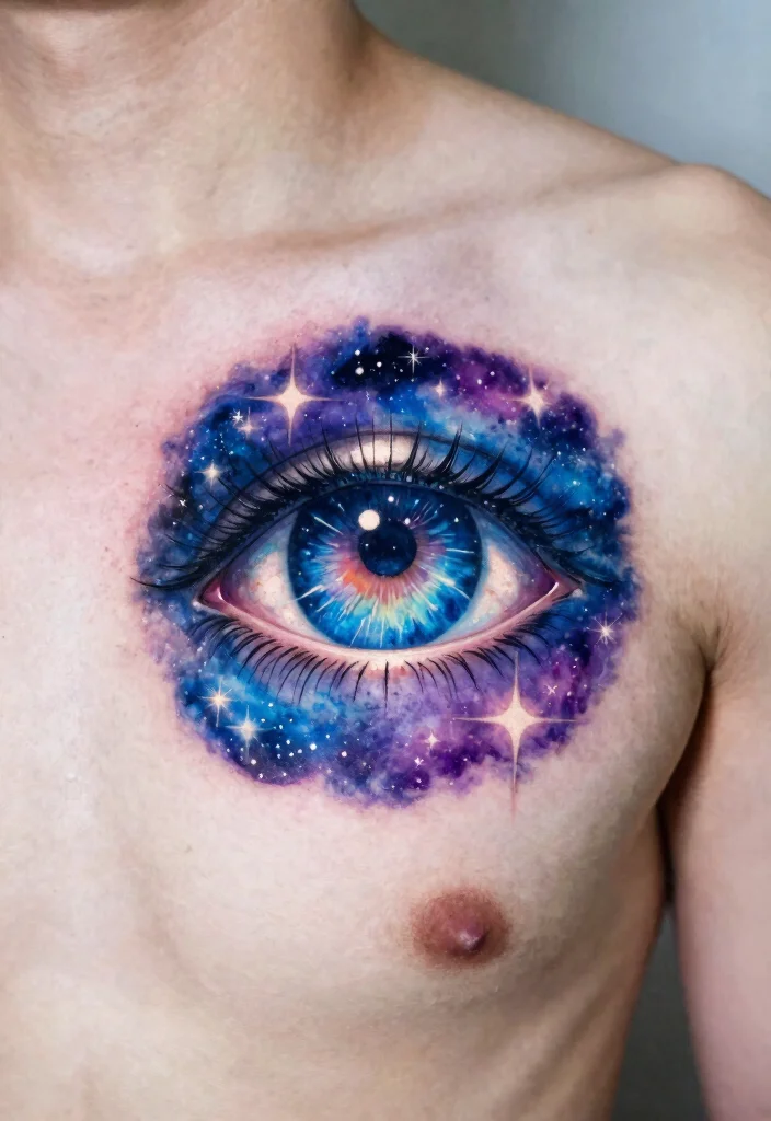 18 Abstract Eye Tattoo Ideas With Artistic Flair - 8. Cosmic Eye Tattoos 1
