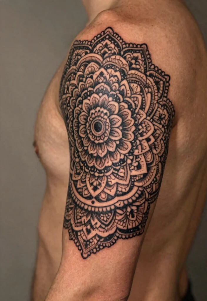 18 Mandala Tattoo Sleeve 2026 Trending Ideas With Detailed Art - 10. Vintage Mandala Style 1