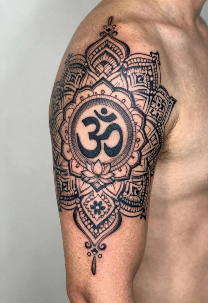18 Mandala Tattoo Sleeve 2026 Trending Ideas With Detailed Art - 3. Spiritual Symbols Infusion 1