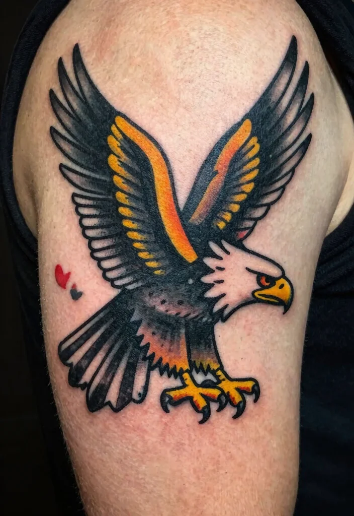 18 Traditional Flash Tattoo Ideas With Timeless Appeal - 11. Classic Military Tattoos 1